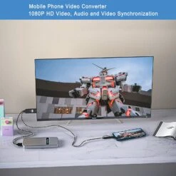 Câble Micro-USB Vers HDMI 11 Câble Micro-USB Vers HDMI -Monde Electronique Cable Micro USB vers HDMI smartphone 1080p