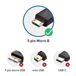 Câble Micro-USB Vers Type-C -Monde Electronique Cable Micro USB vers Type C 5 pins