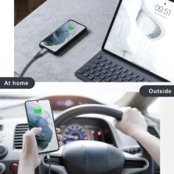 Câble USB 3.0 Type-C Pour Smartphone Et Autres 11 Câble USB 3.0 Type-C Pour Smartphone Et Autres -Monde Electronique Cable USB 3.0 Type C voiture ou ordinateur