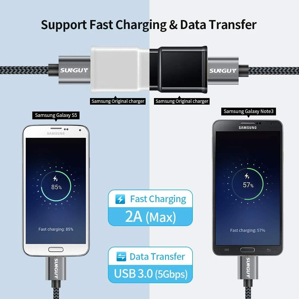 Câble USB-A 3.0 Vers Micro-B 4 Câble USB-A 3.0 Vers Micro-B – Image 2