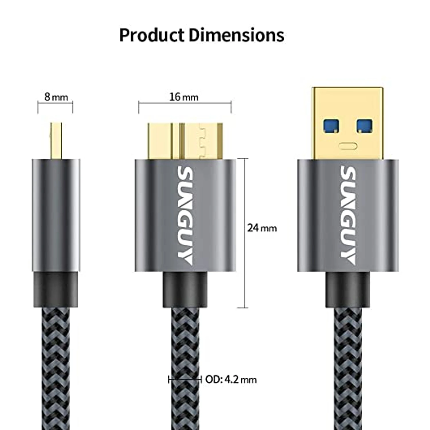 Câble USB-A 3.0 Vers Micro-B 5 Câble USB-A 3.0 Vers Micro-B – Image 3