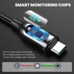 Câble USB-C Elough -Monde Electronique Cable USB C Elough charge securisee