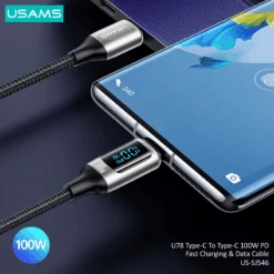 Câble USB-C Usams De 100W -Monde Electronique Cable USB C vers USB C Usams xiaomi