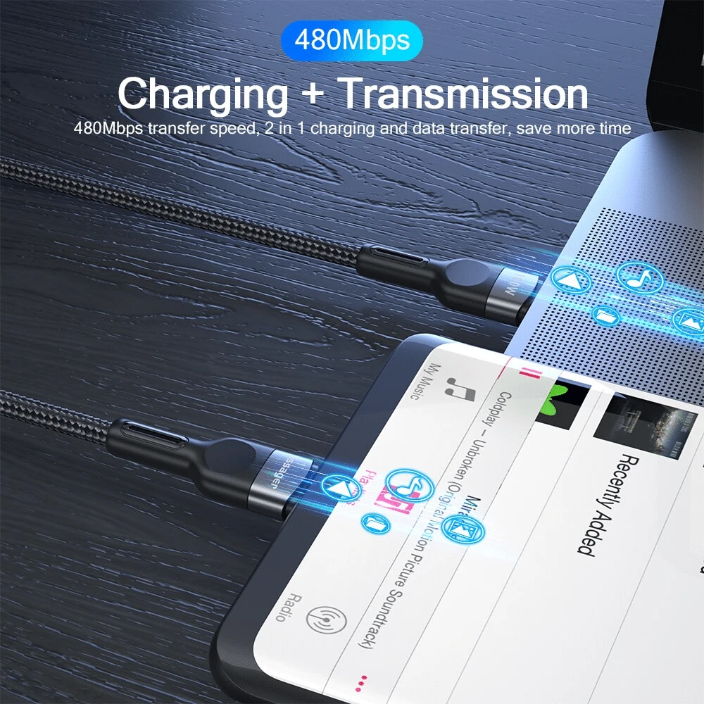 Câble USB Type-C Essager 3 Mètres 6 Câble USB Type-C Essager 3 Mètres – Image 4