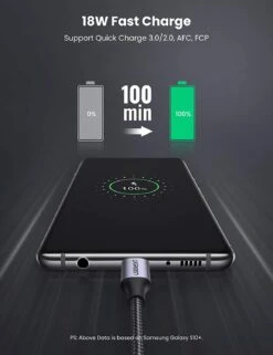 Câble USB Type C Ugreen 3A -Monde Electronique Cable USB Type C Ugreen 3A charge rapide