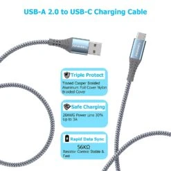 Câble USB-C Pour Smartphones Et PS5 11 Câble USB-C Pour Smartphones Et PS5 -Monde Electronique Cable USB Type C compatible PS5 usb a vers usb c