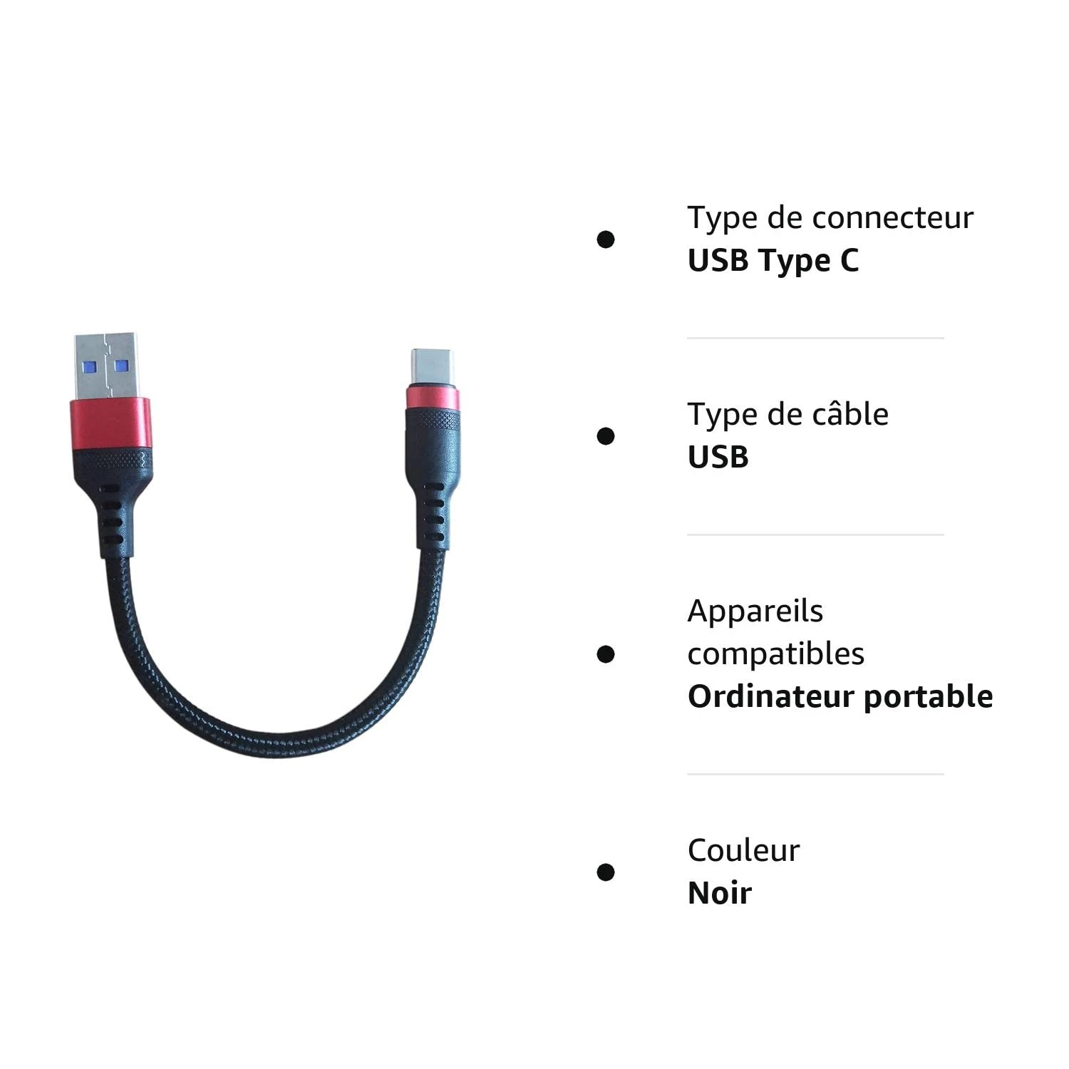 Câble USB Type-C De 10 Centimètres 4 Câble USB Type-C De 10 Centimètres – Image 2