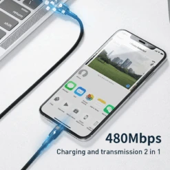 Câble USB Type-C De 20 Watts -Monde Electronique Cable USB Type C de 20 Watts charge tres rapide