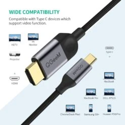 Câble USB Type C Vers HDMI -Monde Electronique Cable USB Type C vers HDMI compatibilite