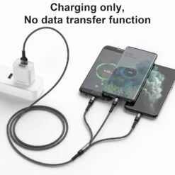 Câble Universel Type-C / Micro-USB / Lightning -Monde Electronique Cable Universel Type C Micro USB Lightning charge seulement