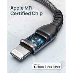 Câble Pour IPhone BLACKSYNCZE -Monde Electronique Cable pour iPhone BLACKSYNCZE certifie MFi