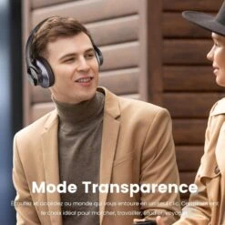 Casque Audio Anti Bruit Bluetooth -Monde Electronique Casque Audio Anti Bruit Bluetooth mode transparence
