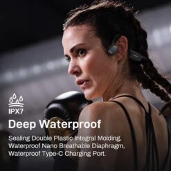 Casque Bluetooth Conduction Osseuse Étanche -Monde Electronique Casque Bluetooth Conduction Osseuse Etanche randonnee