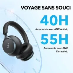 Casque Bluetooth Noise Cancelling -Monde Electronique Casque Bluetooth Noise Cancelling voyage sans soucis