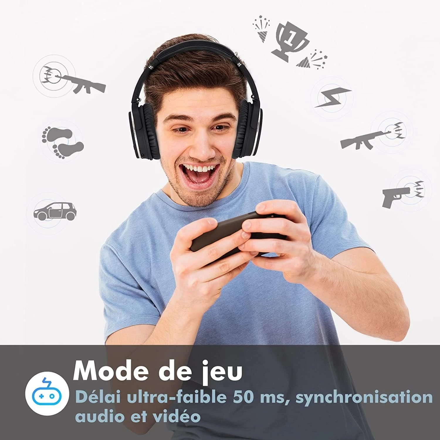 Casque Bluetooth Réduction De Bruit 8 Casque Bluetooth Réduction De Bruit – Image 6