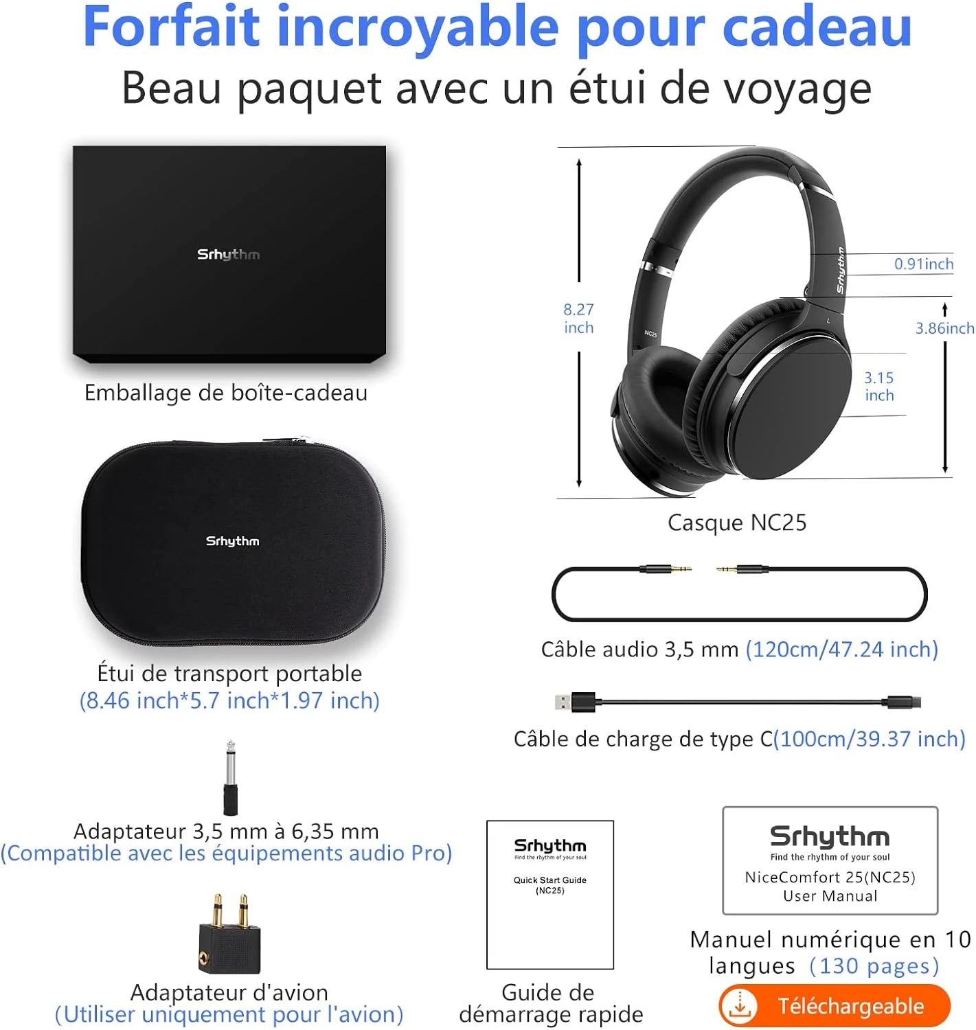 Casque Bluetooth Réduction De Bruit 11 Casque Bluetooth Réduction De Bruit – Image 9