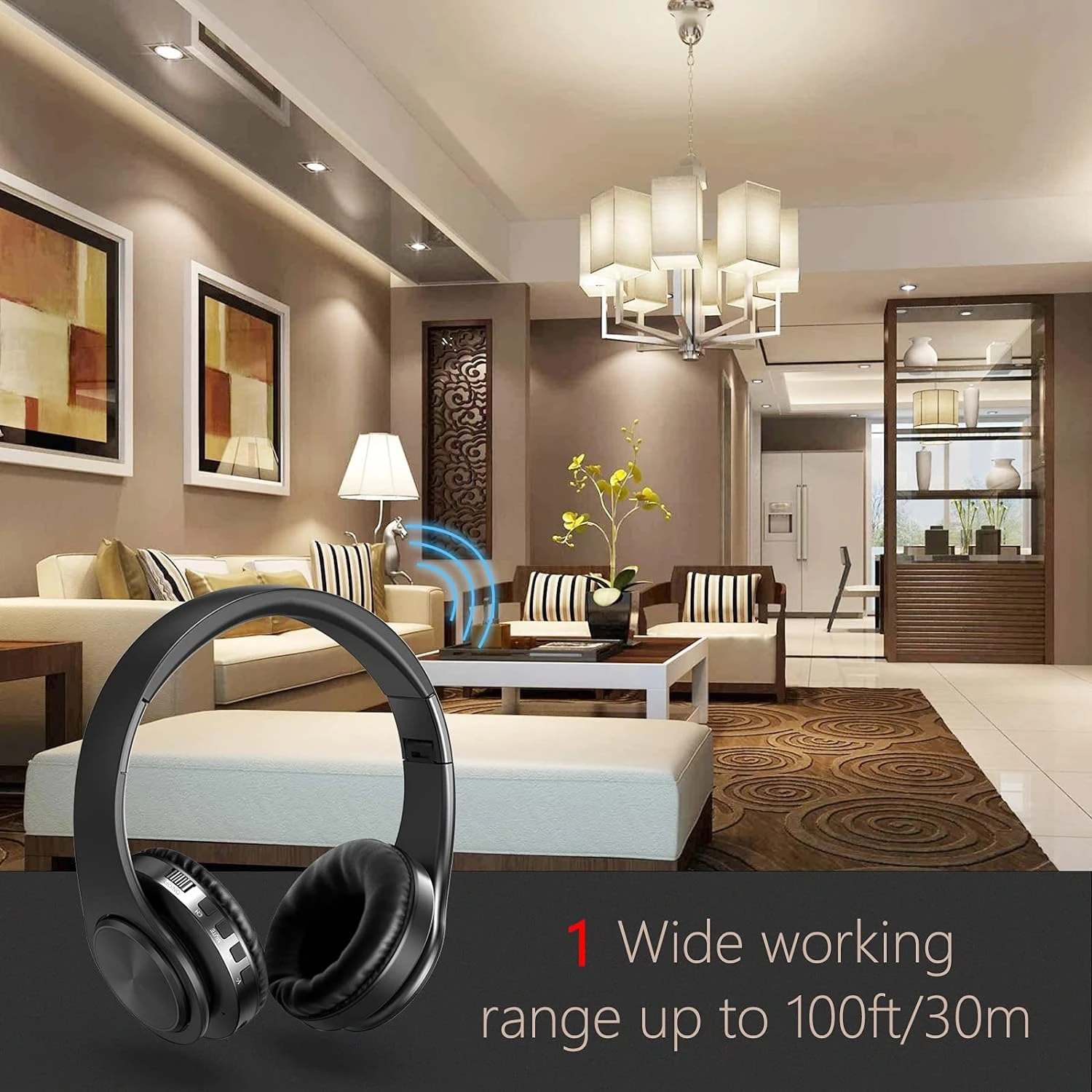 Casque Sans Fil Stéréo Optique 9 Casque Sans Fil Stéréo Optique – Image 7