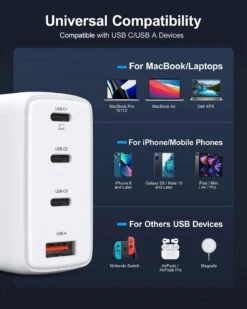 Chargeur 120W USB-C -Monde Electronique Chargeur 120W Usb C compatibilite