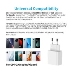 Chargeur Mural 18 Watts USB-C 10 Chargeur Mural 18 Watts USB-C -Monde Electronique Chargeur 18W USB C compatibilite universelle