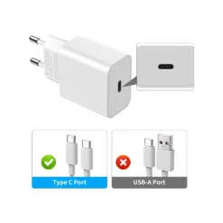 Chargeur Mural 18 Watts USB-C 13 Chargeur Mural 18 Watts USB-C -Monde Electronique Chargeur 18W USB C port usb