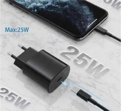 Chargeur Rapide 25 Watts USB-C -Monde Electronique Chargeur 25W Usb C puissant
