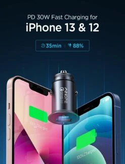 Chargeur AINOPE Allume Cigare 48 Watts -Monde Electronique Chargeur AINOPE Allume Cigare 48w iPhone 12 et 13