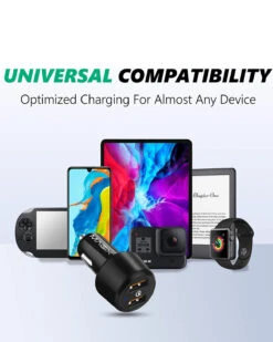 Chargeur Allume Cigare 36W -Monde Electronique Chargeur Allume Cigare 40W RavPower compatibilite