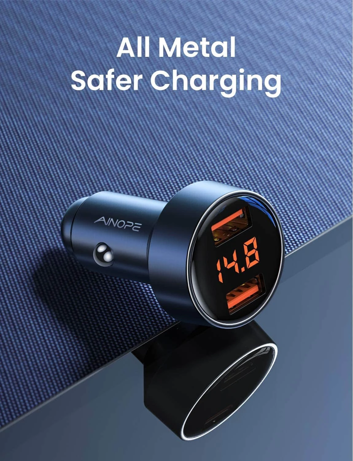 Chargeur Allume Cigare Ainope 3.0 4 Chargeur Allume Cigare Ainope 3.0 – Image 2