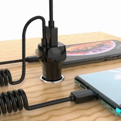 Chargeur Allume-Cigare GPS -Monde Electronique Chargeur Allume Cigare GPS double charge