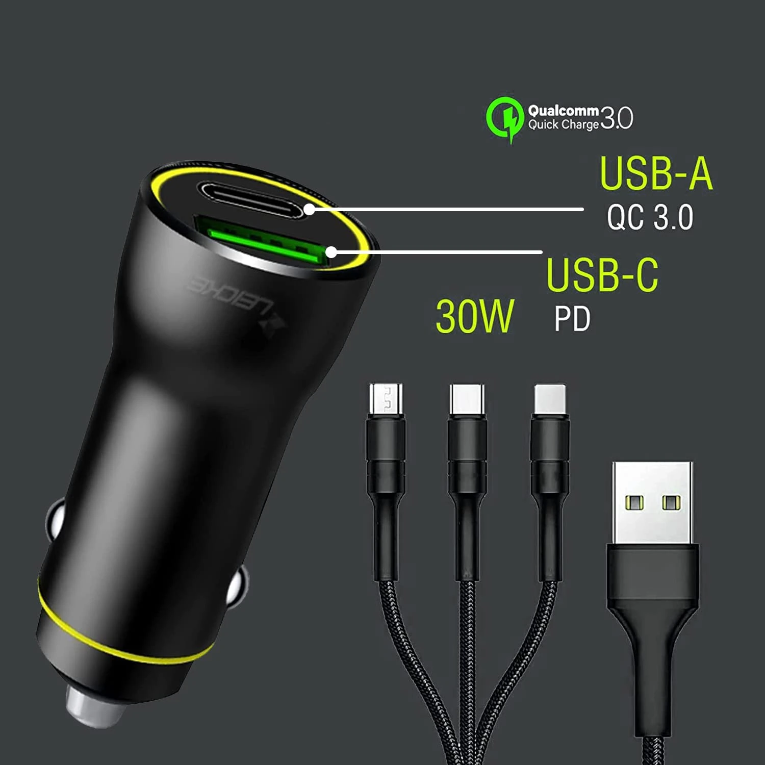 Chargeur Allume Cigare Avec Câble 5 Chargeur Allume Cigare Avec Câble – Image 3