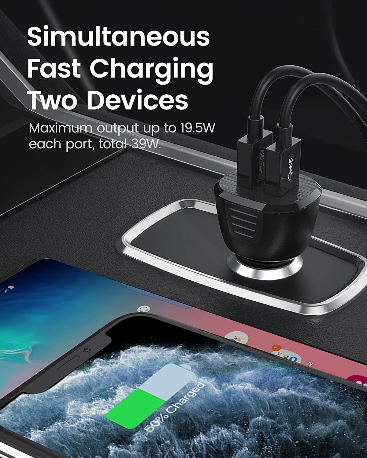 Chargeur Allume Cigare 2 USB 4 Chargeur Allume Cigare 2 USB – Image 2