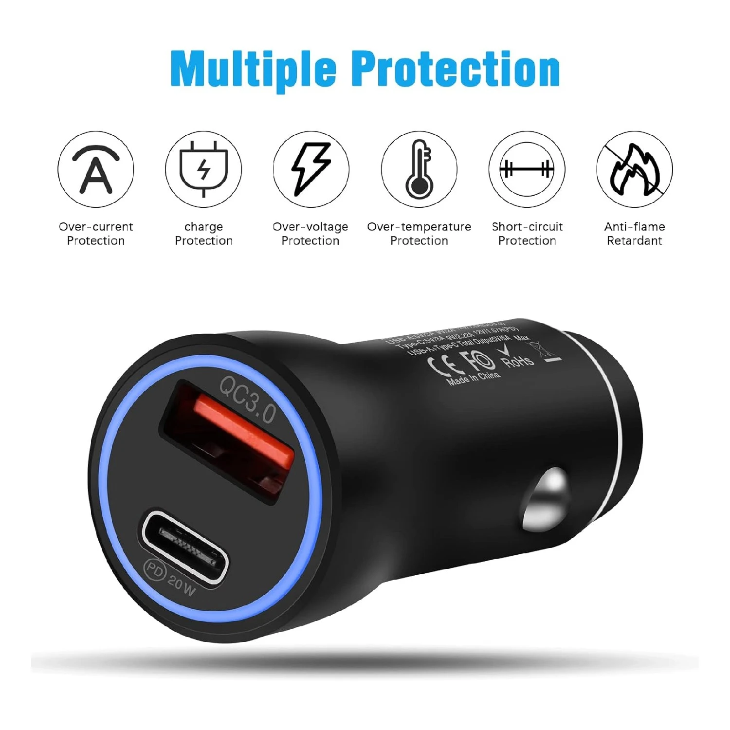 Chargeur Allume Cigare Voiture QC & PD 8 Chargeur Allume Cigare Voiture QC & PD – Image 6