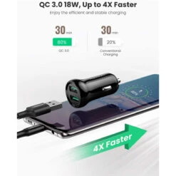 Chargeur Allume Cigare Voiture Ugreen 24W -Monde Electronique Chargeur Allume Cigare Voiture Ugreen 24W charge Ultra Rapide 1