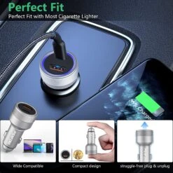 Chargeur Allume Cigare PERFINE 36W -Monde Electronique Chargeur Allume Cigare Voiture Ugreen 24W taille petite