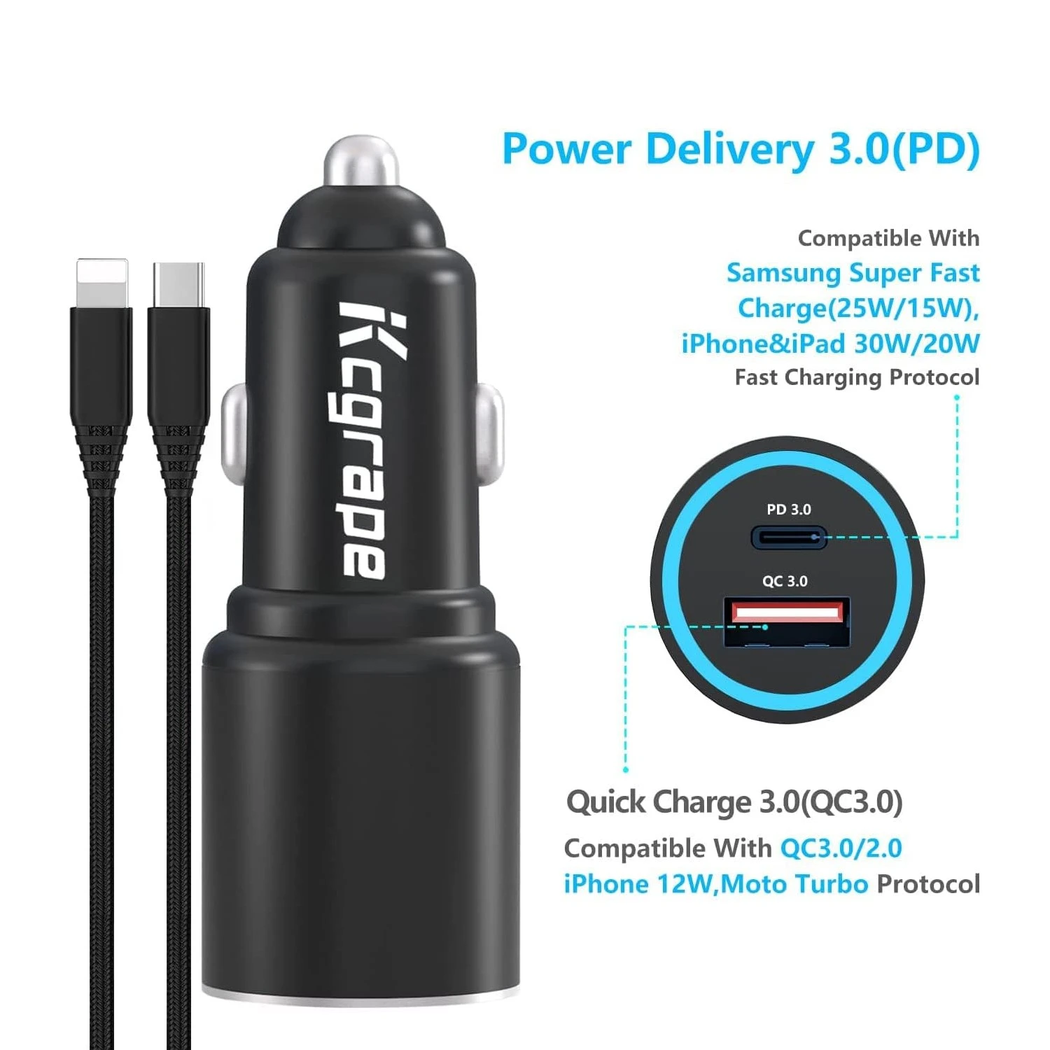 Chargeur Voiture USB-C PD 30W 8 Chargeur Voiture USB-C PD 30W – Image 6