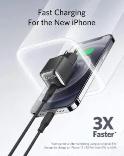 Chargeur Rapide Pour Apple -Monde Electronique Chargeur Anker 511 Nano Pro charge ultra rapide