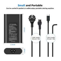 Chargeur USB-C Pour Dell Et Autres 14 Chargeur USB-C Pour Dell Et Autres -Monde Electronique Chargeur Dell USB C puissant