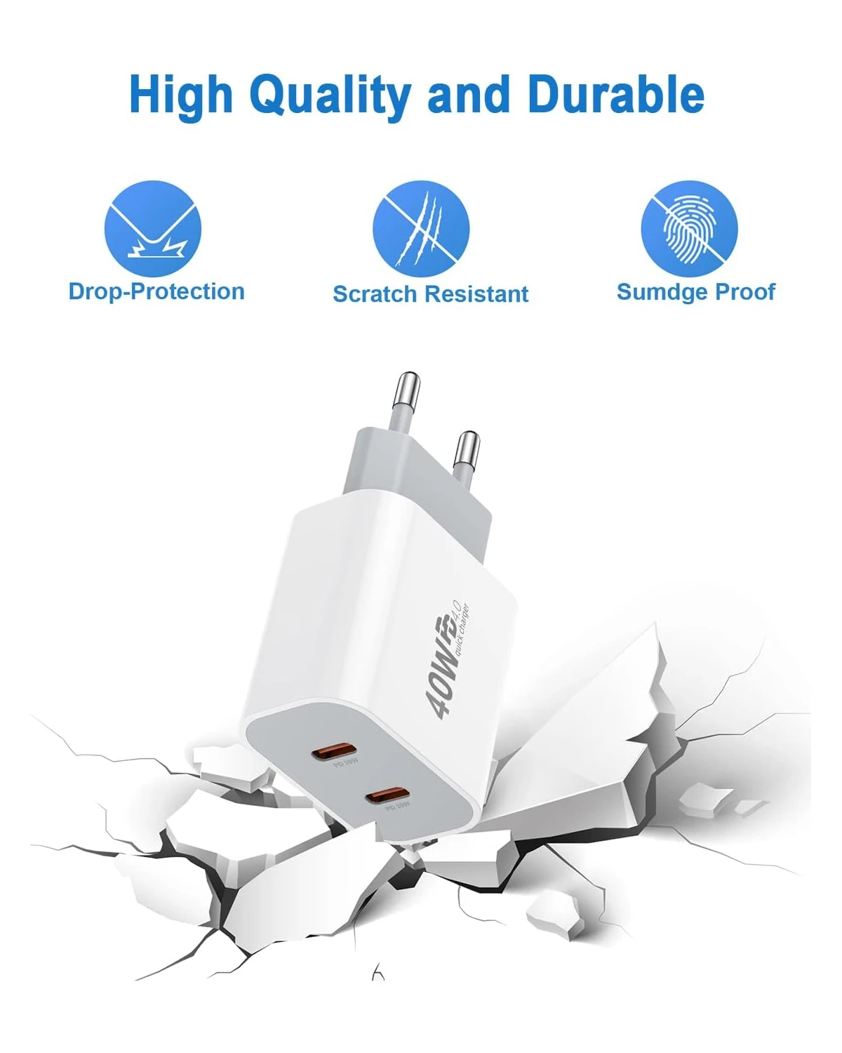 Chargeur Double USB-C 5 Chargeur Double USB-C – Image 3