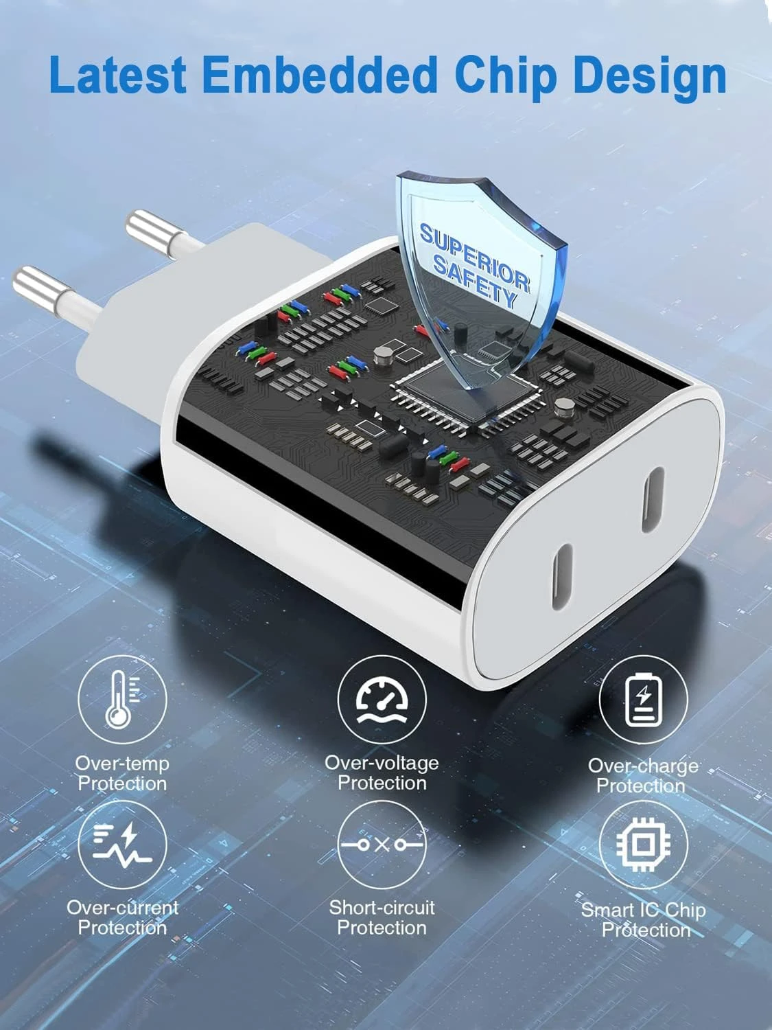 Chargeur Double USB-C 7 Chargeur Double USB-C – Image 5