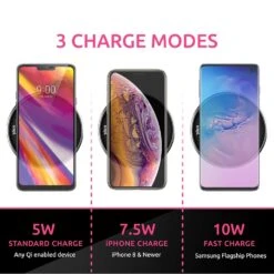 Chargeur Induction 10 Watts 13 Chargeur Induction 10 Watts -Monde Electronique Chargeur Induction 10 Watts 3 methodes de charge