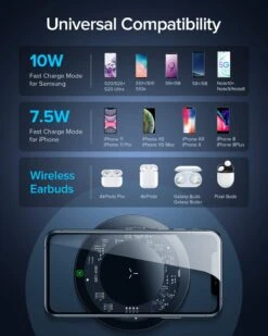 Chargeur Induction 10W -Monde Electronique Chargeur Induction 10W INIU puissance