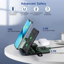 Chargeur Sans Fil Pliable -Monde Electronique Chargeur Induction Pliable avance