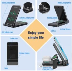 Chargeur Sans Fil Pliable -Monde Electronique Chargeur Induction Pliable caracteristiques