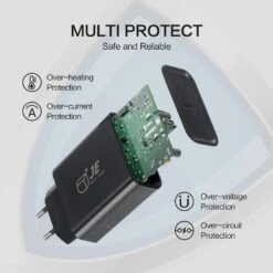 Adaptateur USB C Charge Rapide 8 Adaptateur USB C Charge Rapide -Monde Electronique Chargeur JE Make IT Simple USB C multi protection