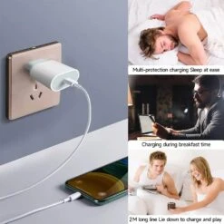 Chargeur Lightning USB-C -Monde Electronique Chargeur Lightning Usb C multi usage