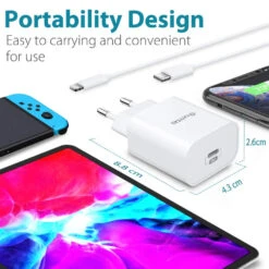 Chargeur Rapide MFI -Monde Electronique Chargeur MFi Quntis de 30 watts petit et portable