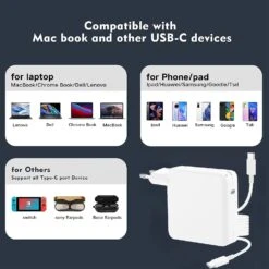 Chargeur Macbook Air USB-C -Monde Electronique Chargeur Macbook Air USB C puissant