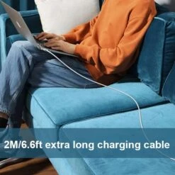 Chargeur Macbook USB-C -Monde Electronique Chargeur Macbook USB C long cable