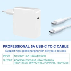 Chargeur Macbook USB-C -Monde Electronique Chargeur Macbook USB C rapide