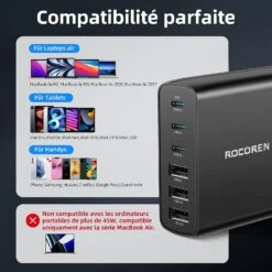 Chargeur Multi USB-C -Monde Electronique Chargeur Multi Usb C compatibilite